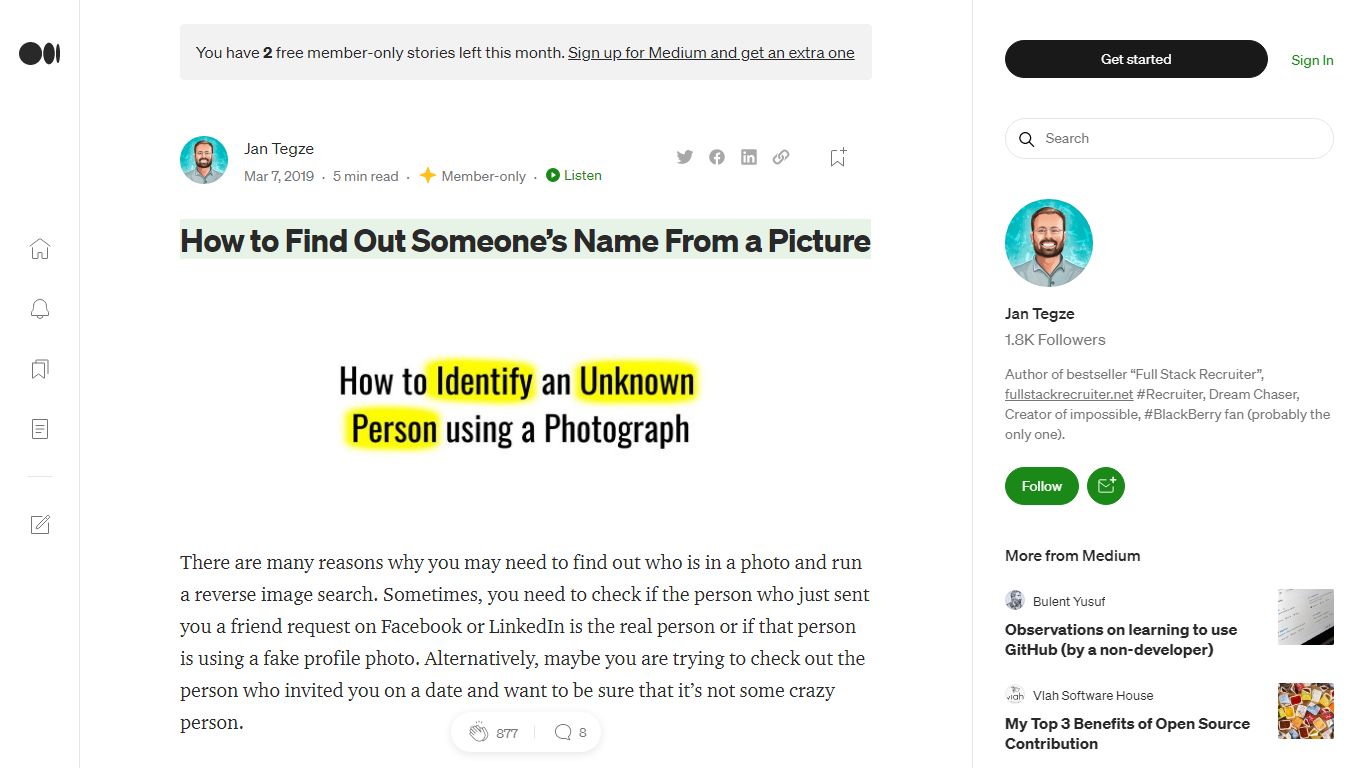 How to Find Out Someone’s Name From a Picture - Medium